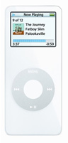 iPod Nano 4 with gigabytes of memory, white color